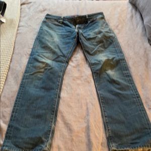 Levi’s “Red” line slim straight blue jeans 29x32